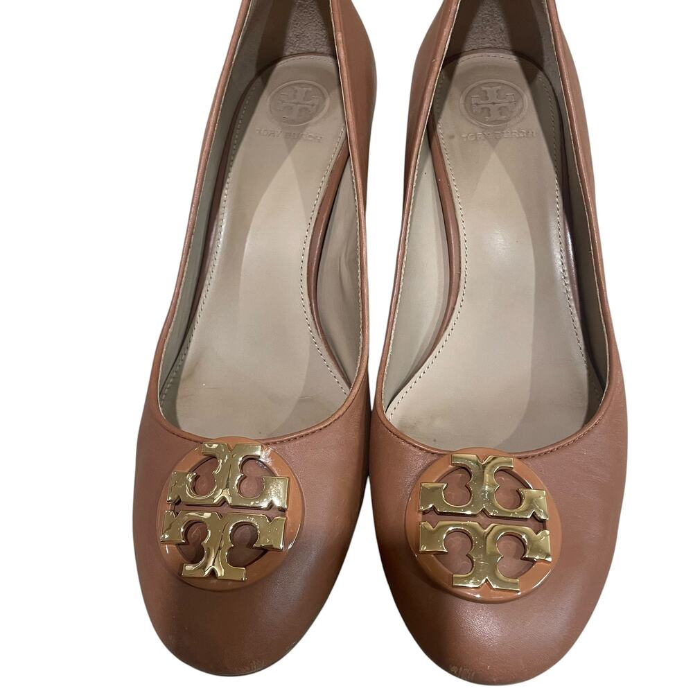 Tory burch janey leather pumps royal tan - Picture 2 of 7